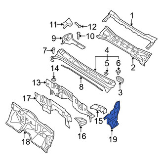 Nissan OE - Left Cowl Side Panel