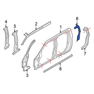 Nissan OE - Left Inner Body C-Pillar
