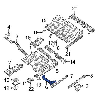Nissan OE - Center Left Floor Pan Crossmember