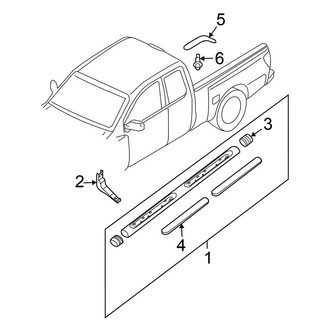 Nissan OE - Cab - Exterior Trim (With Sunroof), (Crew Cab)
