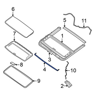 Nissan OE - Sunroof Deflector