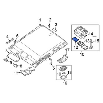 Nissan OE - Right Map Light Lens
