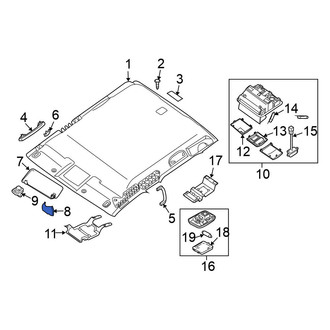 Nissan OE - Sun Visor Cover