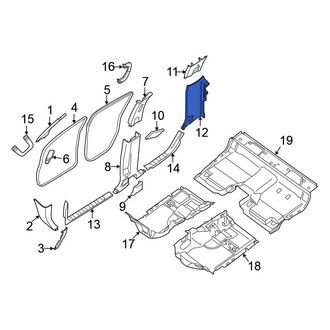 Nissan OE - Left Lower Body C-Pillar Trim Panel
