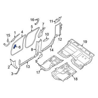 Nissan OE - Left Dashboard Air Vent Trim