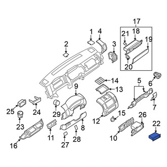 Nissan OE - Instrument Panel Pocket