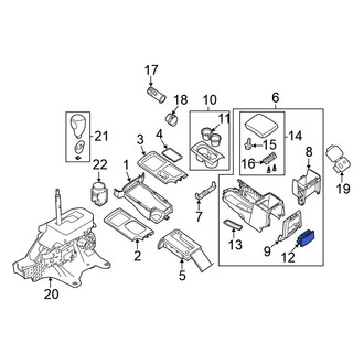 Nissan OE - Center Rear Console Cup Holder
