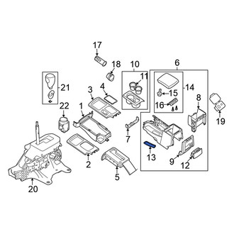 Nissan OE - Parking Brake Lever Cover