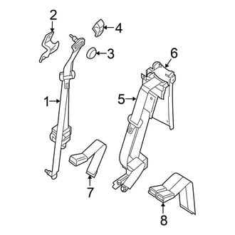 Nissan OE - Restraint Systems - Rear Seat Belts