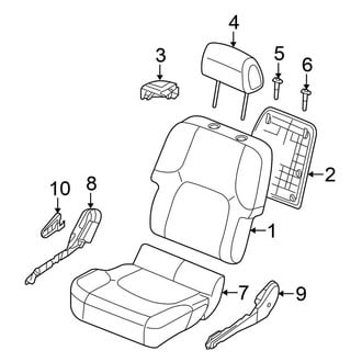 Nissan OE - Seats & Tracks - Passenger Seat Components (With Side Air Bag)
