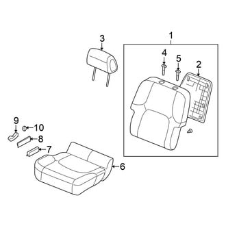 Nissan OE - Seats & Tracks - Passenger Seat Components (With Side Air Bag)