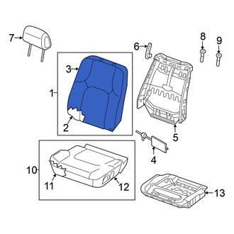 Nissan OE - Front Left Seat Back Cushion Cover