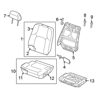 Nissan OE - Seats & Tracks - Driver Seat Components (W/O Side Air Bag)