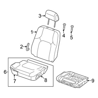 Nissan OE - Seats & Tracks - Driver Seat Components (With Side Air Bag)