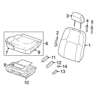 Nissan OE - Seats & Tracks - Driver Seat Components (With Side Air Bag)