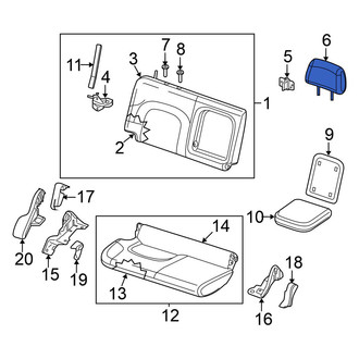 Nissan OE - Rear Headrest