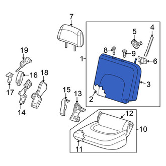 Nissan OE - Rear Left Seat Back Cushion Cover