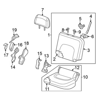 Nissan OE - Seats & Tracks - Rear Seat Components (40% Side)
