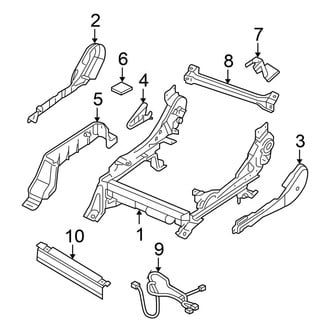 Nissan OE - Seats & Tracks - Tracks & Components (Passenger Side, With Power)