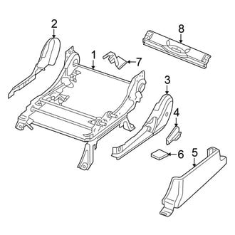 Nissan OE - Seats & Tracks - Tracks & Components (Driver Side, W/O Power)
