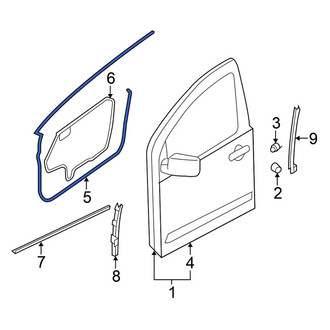 Nissan OE - Front Left Door Seal