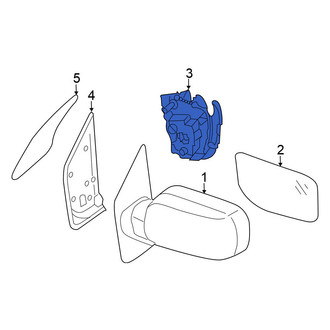 Nissan OE - Front Left Door Mirror Drive Motor