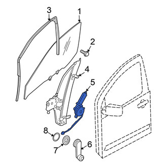 Nissan OE - Front Left Window Motor