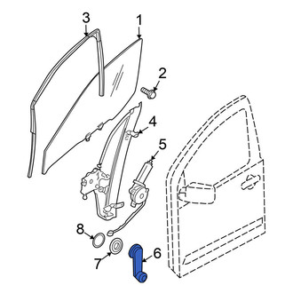 Nissan OE - Front Window Crank Handle