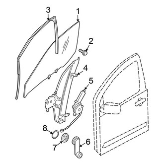 Nissan OE - Front Door - Glass & Hardware