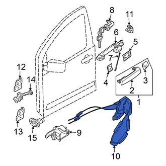 Nissan OE - Front Left Door Latch Assembly