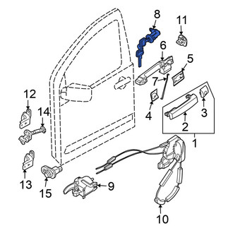 Nissan OE - Right Door Lock Cylinder