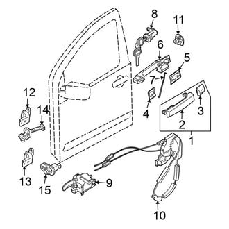 Nissan OE - Front Door - Lock & Hardware