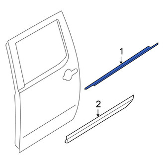 Nissan OE - Rear Left Door Belt Molding