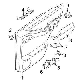 Nissan OE - Rear Door - Interior Trim (PRO-4X / S / SL / SV Crew Cab)