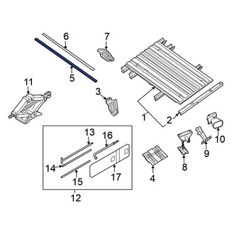 Nissan OE - Rear Forward Truck Bed Side Rail
