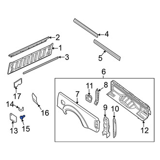 Nissan OE - Left Fuel Door Bumper
