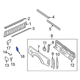 Nissan OE - Rear Left Side Body Trim Protector
