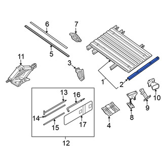 Nissan OE - Rear Truck Bed Floor Sill