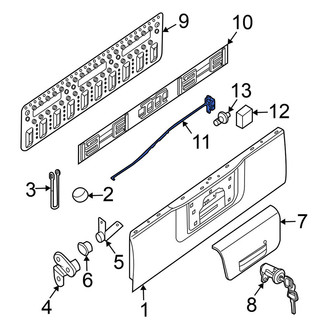 Nissan OE - Left Tailgate Latch Rod