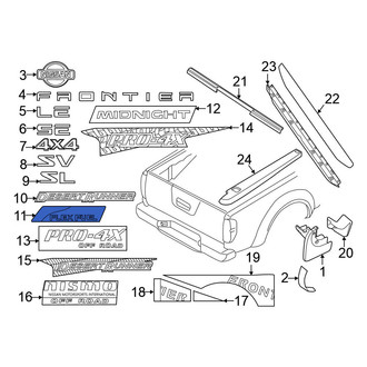 Nissan OE - Rear Tailgate Emblem