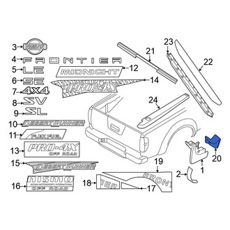 Nissan OE - Rear Right Mud Flap