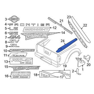 Nissan OE - Rear Truck Bed Molding