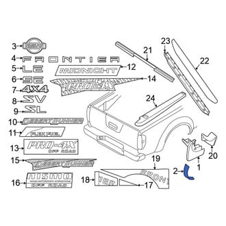 Nissan OE - Rear Left Side Body Trim Protector