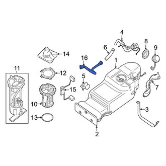 Nissan OE - Lower Fuel Line