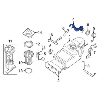 Nissan OE - Fuel Filler Hose