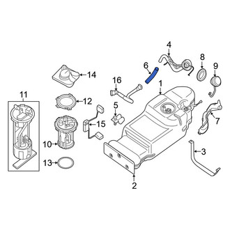 Nissan OE - Fuel Filler Hose