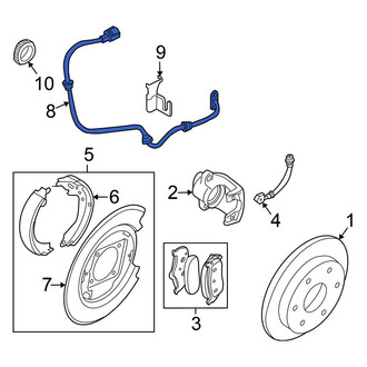 Nissan OE - Rear Right ABS Wheel Speed Sensor