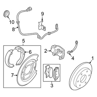 Nissan OE - Rear Suspension - Brake Components
