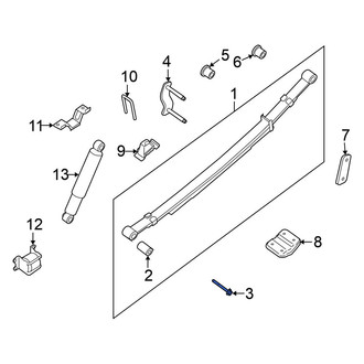 Nissan OE - Leaf Spring Shackle Bolt