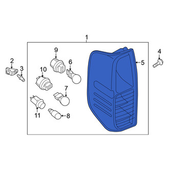 Nissan OE - Rear Right Tail Light Assembly